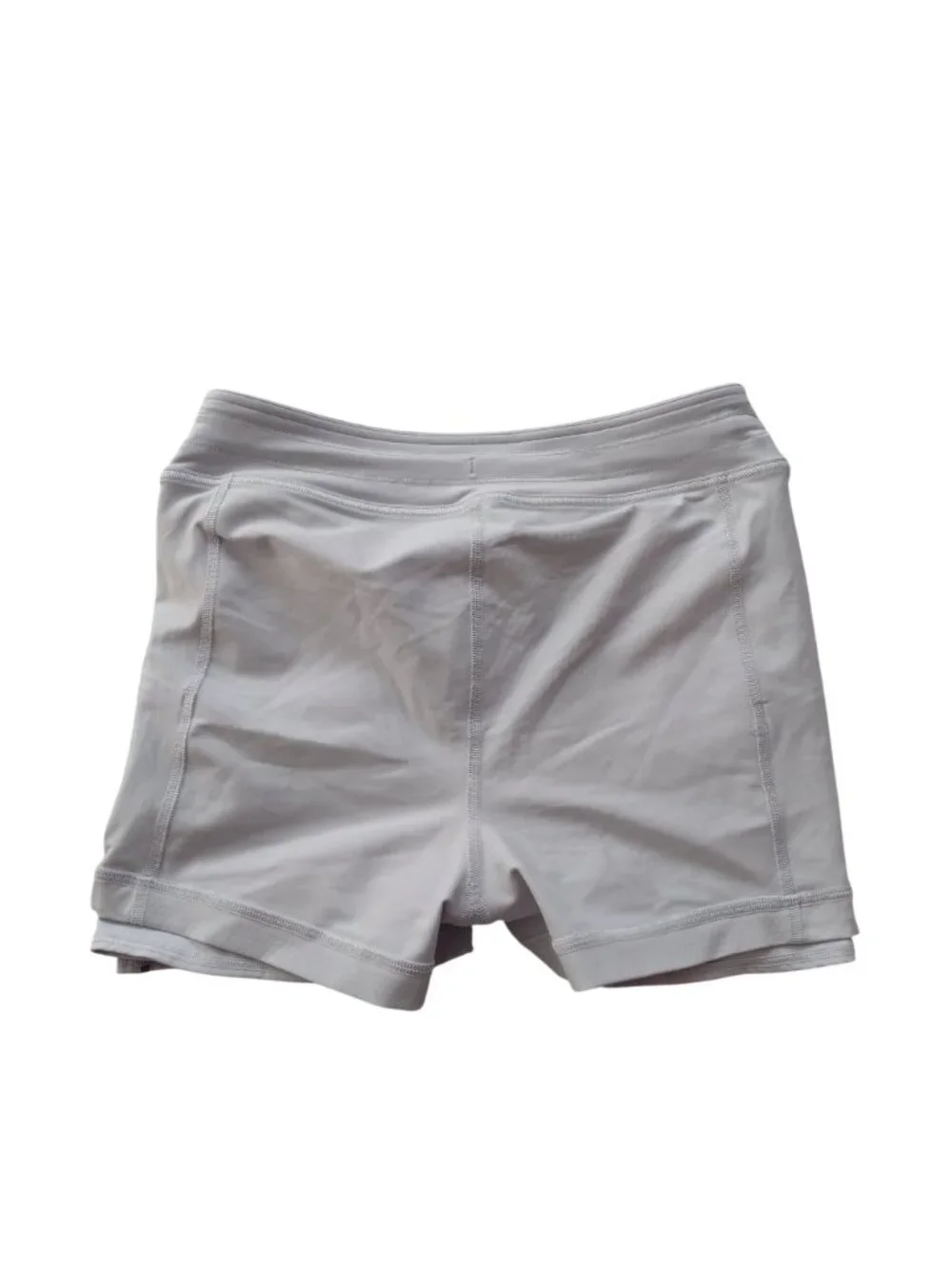 Lululemon High Rise Mini Skirt M Sky Blue Tennis Athletic Skort w Shorts